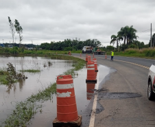 PR-151 em Ponta Grossa, com liberação total do tráfego