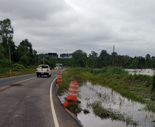 PR-151 em Ponta Grossa, com liberação total do tráfego