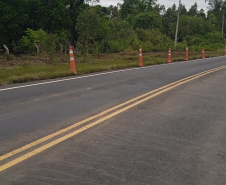 PR-151 em Ponta Grossa, com liberação total do tráfego