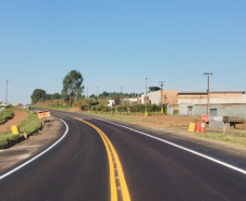 PR-151 em Jaguariaíva com nova pavimentação e sinalização horizontal