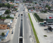 Canal de macrodrenagem do Rio da Draga em Matinhos