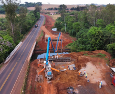 Construção de nova ponte na PR-445