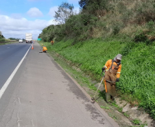 Serviços de conservação do pavimento e da faixa de domínio da PR-151 entre Ponta Grossa e Sengés