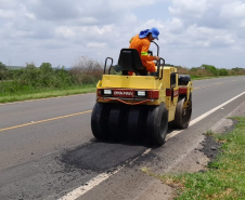 Serviços de conservação do pavimento e da faixa de domínio da PR-151 entre Ponta Grossa e Sengés