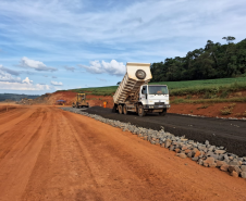 PR-160 entre Imbaú e Reserva - pavimentação