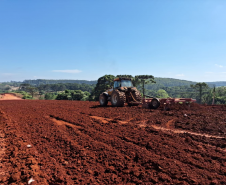 PR-160 entre Imbaú e Reserva - terraplenagem