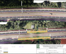 Folha do projeto geométrico da obra