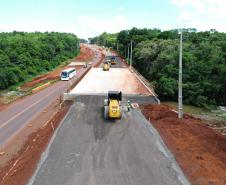 Nova ponte sobre o Rio Tamanduá na BR-469, em Foz do Iguaçu