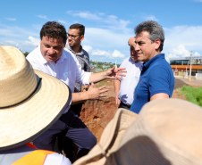 Obra de recuperação emergencial da PR-323 em Umuarama; visita técnica