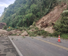 Condições da PR-476, em União da Vitória, no sábado (20)