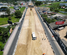 Viaduto do Bradesco, em São José dos Pinhais