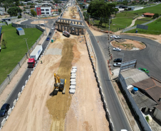 Viaduto do Bradesco, em São José dos Pinhais