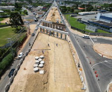 Viaduto do Bradesco, em São José dos Pinhais