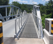 Ponte Rio Nhundiaquara PR-411 em Morretes, após reforma