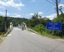 Ponte Rio Nhundiaquara PR-411 em Morretes, após reforma