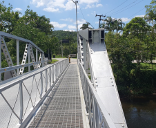 Ponte Rio Nhundiaquara PR-411 em Morretes, após reforma