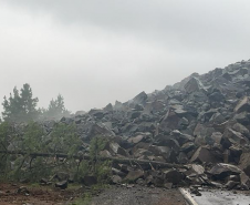 PR-170, após detonação de rochas