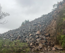 PR-170, após detonação de rochas