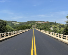 PR-170 Ponte do Rio Jordão após serviços de conservação, em Guarapuava