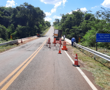 PR-218 bloqueio ponte Rio Paixão entre Amaporã e Graciosa