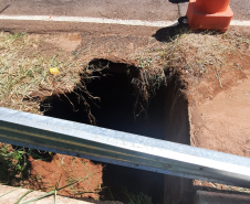 PR-218 bloqueio ponte Rio Paixão entre Amaporã e Graciosa