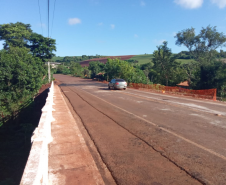 Ponte sobre o Rio dos Padres, na PR-239, em Jesuítas, liberada ao tráfego