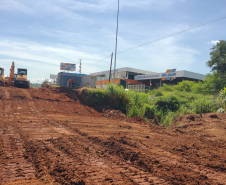 Aterro do novo desvio na PR-323 em Umuarama