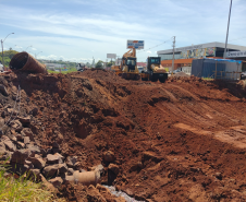 Aterro do novo desvio na PR-323 em Umuarama