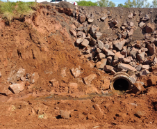 Aterro do novo desvio na PR-323 em Umuarama