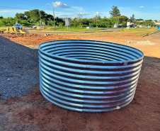 Novo bueiro metálico da PR-323 em Umuarama