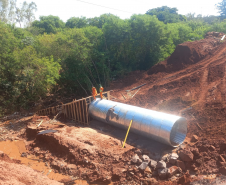 PR-323 em Umuarama, obra de recuperação emergencial - pista direita