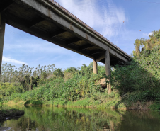 Restauração e manutenção de OAEs: Ponte Rio Laranjinha na PRC-272 em Figueira