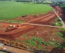 Perimetral Leste - terraplenagem viaduto Filipe Wandscheer