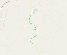 Mapa indicando trecho da PR-092 contemplado na obra