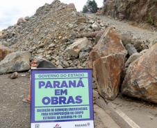 PR 170 em Pinhão - local de detonação e escavação de rochas