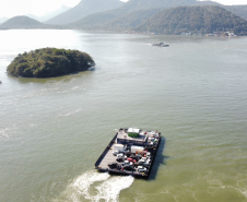Baía de Guaratuba e a travessia do ferry boat