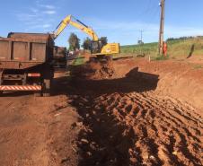 Whitetopping da PR-180 entre Goioerê e Quarto Centenário, serviços de terraplenagem