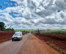 Whitetopping da PR-180 entre Goioerê e Quarto Centenário, serviços de terraplenagem