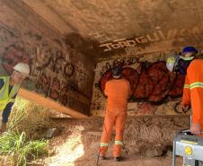 Início da reforma da ponte sobre a Represa de Chavantes entre Carlópolis e Fartura