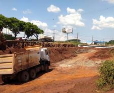 PR-317 duplicação entre Maringá e Iguaraçu - viaduto no parque industrial