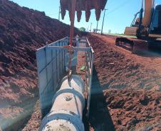 PR-317 em Toledo obra de duplicação com terraplenagem avançada