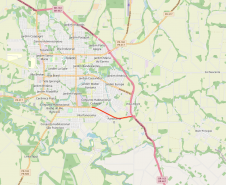 Mapa indicando trecho da PR-317 em Toledo com obras