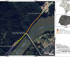 Mapa dos trechos que estão recebendo as obras