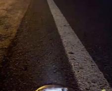 Tachas com LED na PR-545 em Londrina