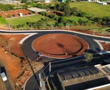 Novas marginais da BR-369, parte da obra do Viaduto da PUC, em Londrina