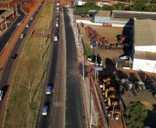 Novas marginais da BR-369, parte da obra do Viaduto da PUC, em Londrina