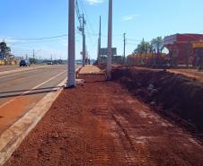 BR-369 em Londrina, trecho em obras para implantação do Viaduto da PUC
