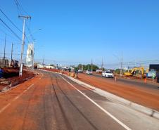 BR-369 em Londrina, trecho em obras para implantação do Viaduto da PUC