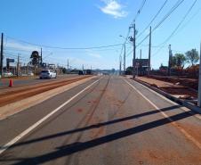 BR-369 em Londrina, trecho em obras para implantação do Viaduto da PUC