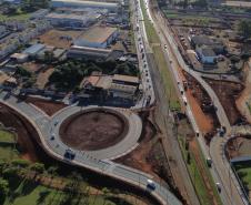 BR-369 em Londrina, trecho em obras para implantação do Viaduto da PUC